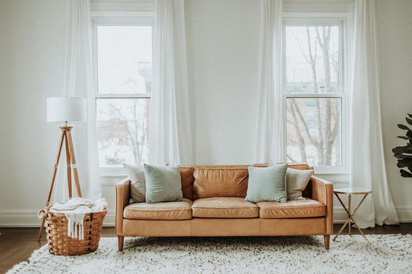 Sectionnel modulaire 275 cm, velours côtelé noir Duraspace
